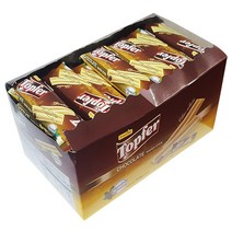 프론티어 탑퍼 초콜릿 웨이퍼 스틱 500g (10g X 50개) 막대 대용량 수입 과자 간식, 3개