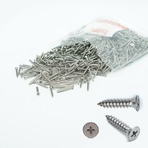 직결피스 접시머리 1종피스 스텐피스 접시머리피스 철판피스 직결나사 접시머리 양날피스 봉지판매, 접시머리 1종 피스 (스텐), 4 x 25(500개)