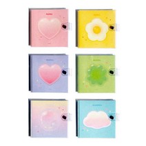 투명 똑딱이 다이어리 그리드 무지 사철 제본 플래너 투명 똑딱이 다이어리 그리드 무지 사철 제본 플래너-72394EA, 쿠팡 블랭크노트_그린