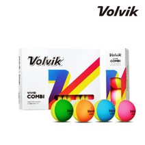 [볼빅 정품] 22년 신제품 VIVID COMBI 비비드 콤비 컬러 골프공_3피스, 블루오렌지핑크그린