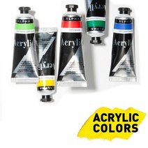 알파 아크릴 낱색 50ml 물감 902 Lemon Yellow, 30개