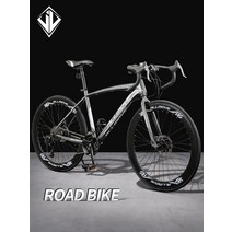운동 출퇴근 자전거 가성비 저렴한 로드자전거 바이크, 26인치 27스피드 3휠 티타늄 실버