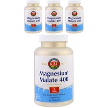 Kal 마그네슘 말레이트 400 타블렛, 90정, 4개