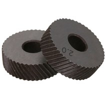 2개 고속 강철 0.6mm/0.8mm/1.0mm/1.2mm/1.5mm/1.8mm/2.0mm 피치 공구 스트레이트/대각선 거친 널 휠 널링, 02 Reticulate pattern_02 0.8mm