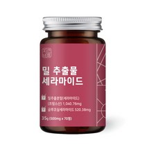 자연바름 밀추출물 글루코실 세라 마이드 티크 프랑스 밀 세라마이드 7.434mg, 70정 x 1개(70일 섭취분)