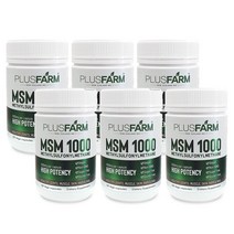 PLUSFARM 플러스팜 MSM 1000 뉴질랜드 엠에스엠 식이유황 영양제 120캡슐 6개