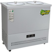 업소용 냉면육수통 육수냉장고 슬러시기계 교반냉각기, 76L (2구)