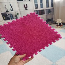 카페트 매트 두꺼운융 면접합 버블 거실 침실 대면적 업소용청소기, C01-30x30x0.6CM5피스시착용, T06-로즈