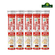 내츄럴삼육오 내츄럴365 독일 유로비타 발포비타민 멀티 비타민 5병-100일분, 5개, (총5병-100일분)