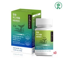 칼마디 칼슘 마그네슘 비타민D 아연 추출물 칼슘제 식약처 기능성 인정 고함량 황금 비율 성장기 어린이 청소년 뼈 치아 건강 발달 키 성장 온가족 흡수율좋은 눈떨림 고함량 영양제, 3개