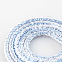 KBEAR st16 2m 길이 이어폰 케이블 16 코어 싱글 크리스탈 구리 실버 도금 업그레이드 교체 MMCX TIN Audio T2 T3 T4 플러스 슈어 이어버드용 (mmcx/, mmcx / 2.5mm plug_silver blue