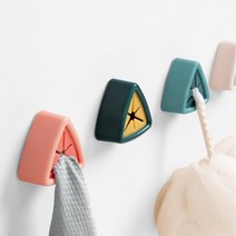 4P 다꼬바 원핑거 부착식 행거 꽂이 수건 타올 행주 주방 욕실, 블루 1P+레드 1P+그린 1P+화이트 1P