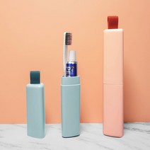 마카롱 휴대용치약칫솔세트, 블루, 1개