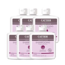 까띠에 밤부 샴푸 250ml Cattier Shampooing 프랑스화장품, 6팩