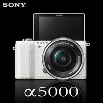 소니 정품 A5000 [18-55mm 렌즈포함] Wi-Fi 미러리스 k, 블랙, 단품 [메모리 미포함]