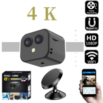 DXBOSS 64G 미니 WIFI 카메라 초소형 휴대폰 원격 제어 스마트카메라 홈카메라, 블랙+64G