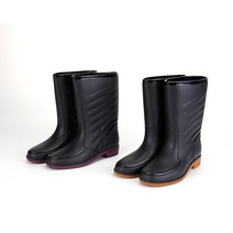 뱀장화 갯벌 체험 약초 벌초 등산용 산악용 장화, 260, 블랙 옐로우 바닥