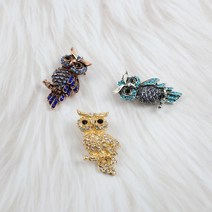 귀여운 어버이날 생신 브로찌 패션 행운 부엉이 배찌 정장 앤틱 브롯지 브로치 어머니 엄마 부엉이 캐릭터 예쁜 뺏지 자켓 여성 생일 선물 보석 40대 여자친구 배지 베찌 실버