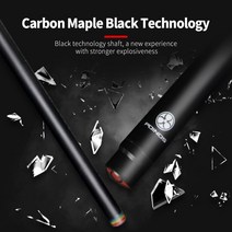 카본큐대 Poinos 풀 큐 탄소 섬유 풀 큐 스틱 메이플 샤프트 블랙 테크놀로지 10 811 813mm 레인보우 팁 총알 조인트 당구 키트, 하얀, 11.8mm