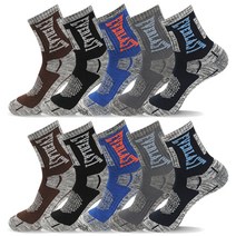 에버라스트 남성용 프리미엄 중목 등산양말 10켤레, 골고루(랜덤) 10켤레