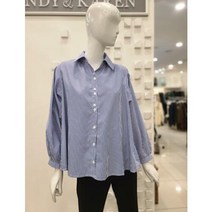 이랜드 [에이렌(ayren)]앤디앤카렌 스트라이프 셔링 박시 남방 RM2NB200_엑스코점