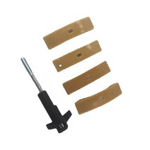 타이밍체인 타이밍벨트교체비용 4pcs 터보 타이밍 캠축 체인 텐셔너 슈 패드 + 1.8t 골프 비틀 제타 a4 tt 058109088k 058109088b 용 홀터 호환 지원, 없음