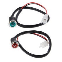 DC 12V 중립 역방향 오토바이 N/R 라이트 플라스틱 표시기 ATV 기어 50cc 110cc 125cc 200cc 2 개입, 한개옵션0