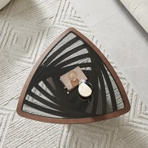 강화유리테이블 찻상 빈 아트 크리에이티브 거실 블랙, 1.Tea Table