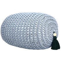 다다미 키높이 방석 스툴 좌식 원형 대형 카페, 그레이 62x30