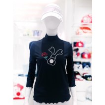 MU스포츠 여성 솔리드 긴팔 풀오버 티셔츠 GV12PL01