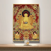 전체 큐빅 부처님 불교 종교 비즈 아트 대형 보석십자수 재료 만들기 세트, 80x120cm