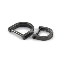 금속 분리형 탈착식 오픈 스크류 D 링 버클 걸쇠 1 개 가죽 공예 가방 스트랩 벨트 핸들 어깨 웨빙, 20mm, gun black