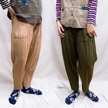 너무 편한 알라딘 플리츠 주름 당꼬 조거 팬츠 빅사이즈 바지 홈웨어 데일리 일상복