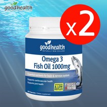 굿헬스 오메가3 피쉬오일 1000mg 400캡슐 x2통