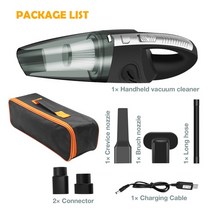 Auto Draadloze Stofzuiger 9000Pa Krachtige Cycloon Zuig Thuis Handheld Vacuum Cleaning Mini, 03 A set