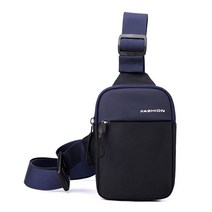 숄더백 다기능 스포츠 작은 어깨 캐주얼 경사 대용량, 1.Dark Blue