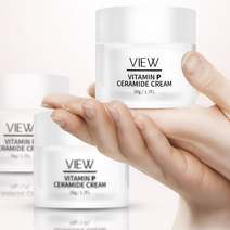 [2+1행사] VIEW 안면홍조크림 주름 미백 이중 기능성. 비타민P 세라마이드 크림 비타민K 크림, 50g, 2개
