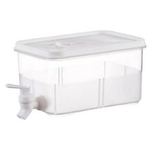 투명 냉장고 차가운 주전자 주전자 주방 가제 과일 주전자 플라스틱 양동이 결혼식 가정 파티, 5L, 분명한