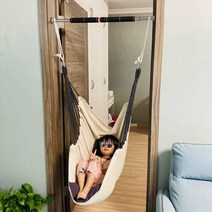 그네의자 흔들그네의자 원목 라탄 정원 의자, D