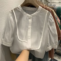 김비서블라우스 곱창 벌룬 왕리본 봄 여름 블라우스 5 6 월 결혼식 하객룩