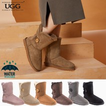 UGG 오즈웨어 호주 어그 클래식 숏버튼 베일리 양털 퍼 부츠