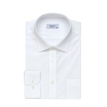 바찌 면혼방 스판 솔리드 일반핏 긴소매 셔츠 화이트 VD1L3BR907A0