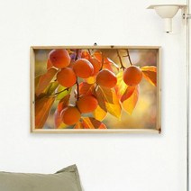 아트박스/꾸밈 bh488-우드프레임액자_풍수행운감나무(대형), 이미지1