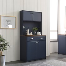 장인가구 셰리 네이비 800 서랍 상부 주방수납장세트
