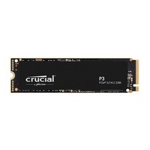 Crucial(크루셜) P3 2TB 3D NAND NVMe PCIe3.0 M.2 SSD 최대 3500MB초 CT2000P3SSD8JP 메이커 5년 보증 국내 정규 대리점품