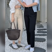 핫핑 [롱&기본] 치팅데이 스판뒷밴딩 일자팬츠