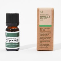힐링팜스 영국 천연 아로마 에센셜 오일 10ml, 페퍼민트 향 10ml