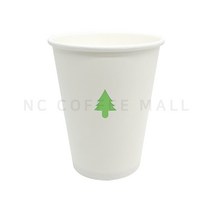 종이컵 8온스 그린나무 인쇄종이컵 테이크아웃컵 일회용, 1세트, 100개