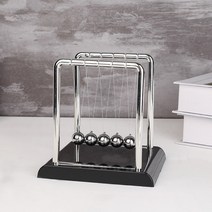 진자운동 밸런스 쇠구슬 볼 진자모빌 운동멍 모빌 구슬 무한동력, 검은색하단사각형트럼펫