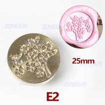압인기 ZONESUN 왁스 인감 스탬프 식물 씰링 황동 헤드 나무 손잡이 빈티지 레트로 초대장용, 14 E2
